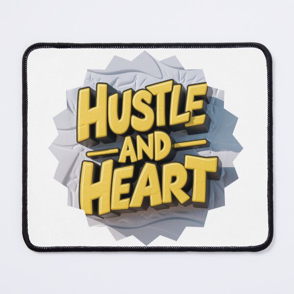 Item preview, Hustle and Heart Typography Design designed and sold by deluxedigital1.