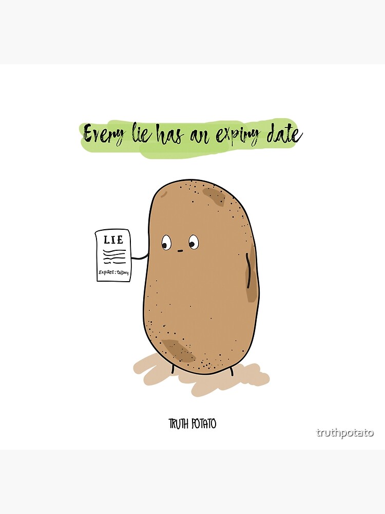 Emotional Support Potato #1 Sticker by a-lazybee