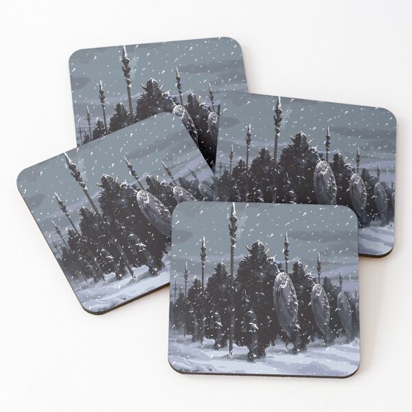 Item preview, Knights Phalanx Fantasy Warriors Retro Gaming Pixelated Mythical designed and sold by Kaos-Bit.