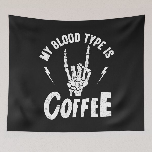 Item preview, My Blood Type Is Coffee  designed and sold by CreepyCornerArt.