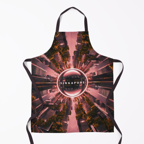 Item preview, Minimal Neo Futuristic Singapore travel poster – Futuristic cityscape designed and sold by pod24.
