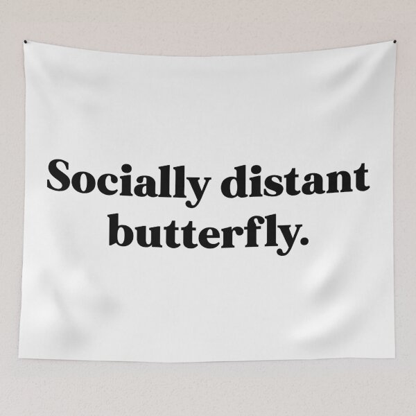 Item preview, Socially distant butterfly designed and sold by weirdly weird.