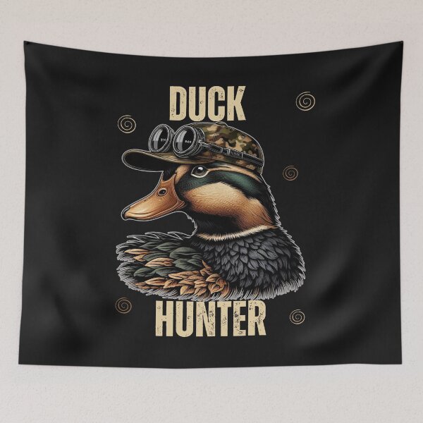 Item preview, Duck Hunter Camo Duck in Cap With Binoculars designed and sold by AlienOccupation.