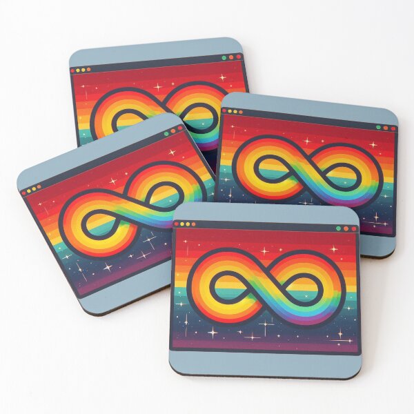 Item preview, Rainbow Infinity Window designed and sold by Vkinsify.