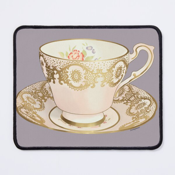 Item preview, Floral Tea Cup designed and sold by milagrosmakes.