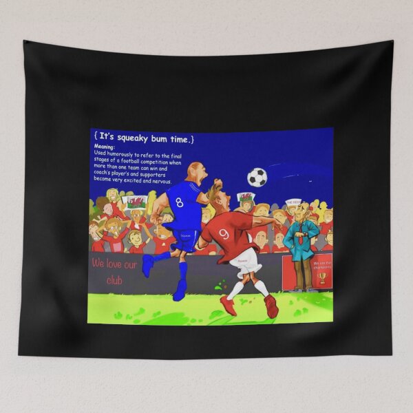 Item preview, It's Squeaky Bum Time - Funny Football/Soccer Sayings designed and sold by Wrexham-tees.