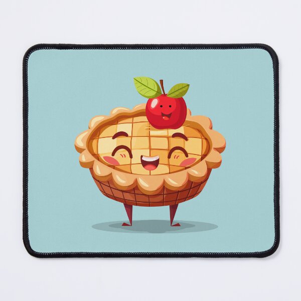 Item preview, Cute Apple Pie on Blue Background designed and sold by SpoonToonCnt.