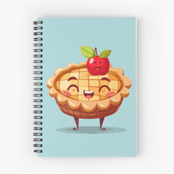 Item preview, Cute Apple Pie on Blue Background designed and sold by SpoonToonCnt.