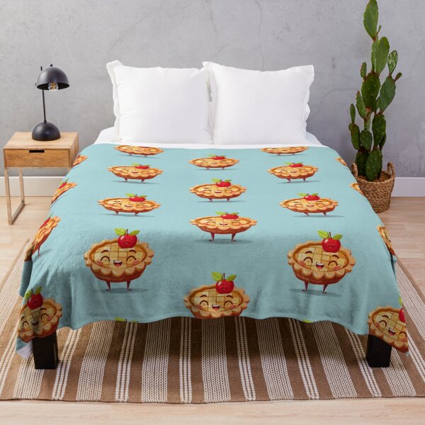 Item preview, Cute Apple Pie on Blue Background designed and sold by SpoonToonCnt.