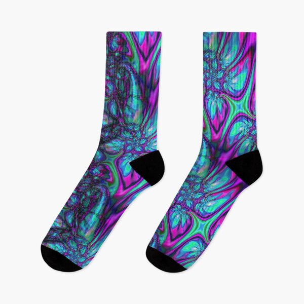 Item preview, Abstract Smudged Melting Fractal Flowers 17 designed and sold by SXW Designs.