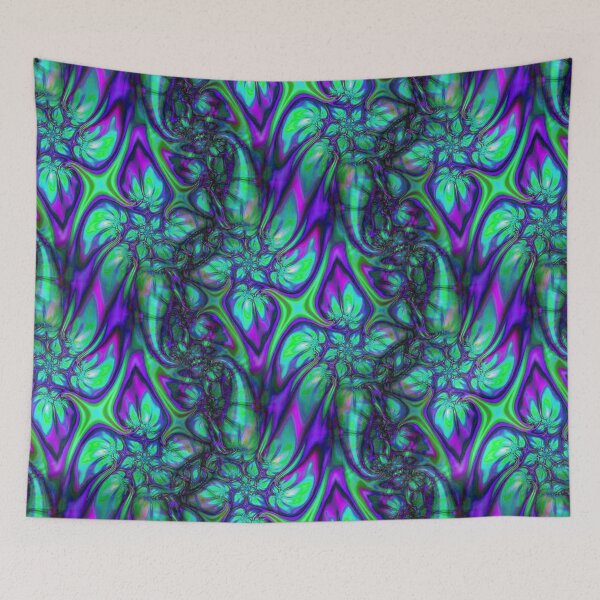 Item preview, Abstract Smudged Melting Fractal Flowers 18 designed and sold by SXW Designs.