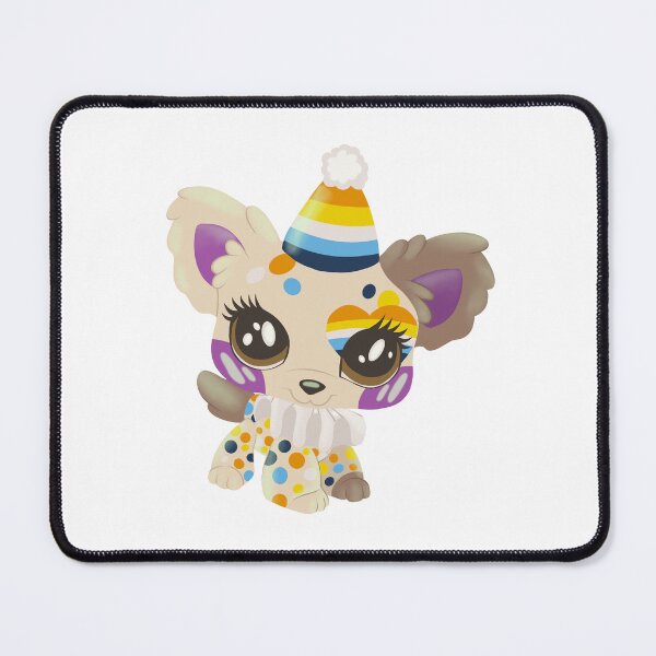 Item preview, aroace pride littlest pet shop clown puppy designed and sold by oxxxenfree.