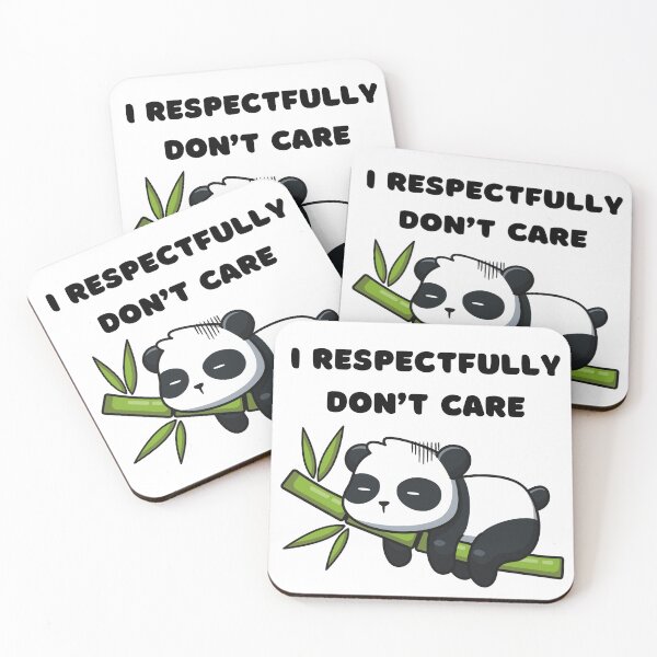 Item preview, I Respectfully Don't Care Panda designed and sold by love-em.