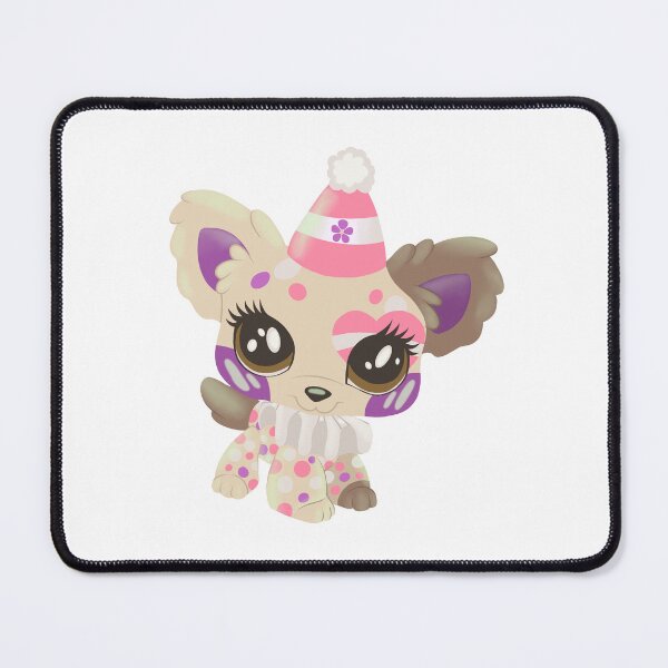 Item preview, sapphic pride littlest pet shop clown puppy designed and sold by oxxxenfree.