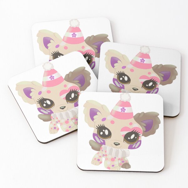 Item preview, sapphic pride littlest pet shop clown puppy designed and sold by oxxxenfree.