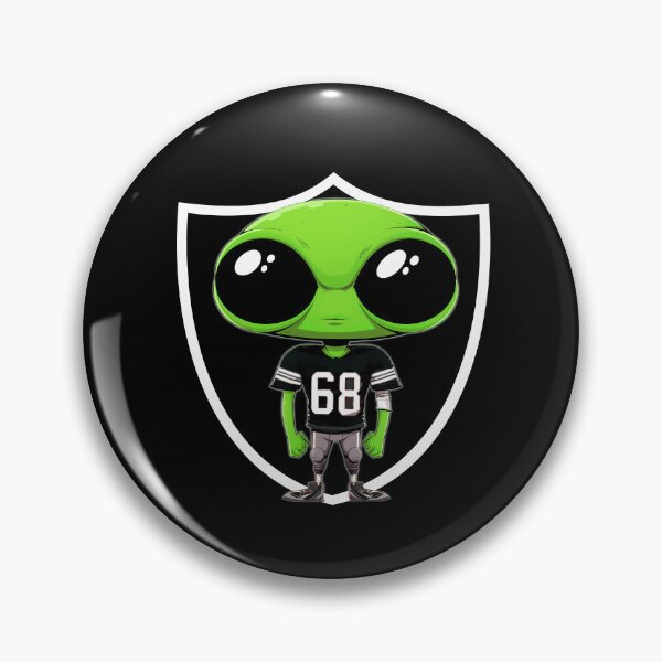 Artikelvorschau, Alien im 68 Raider-Trikot entworfen und verkauft von My Team Designs.