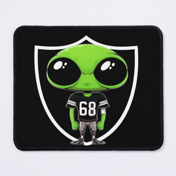 Item preview, Alien wearing 68 Raider jersey designed and sold by My Team Designs.