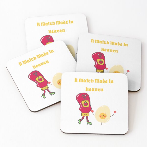 Item preview, A match made in heaven/ Ketchup on Eggs designed and sold by 2Cheesy4U.