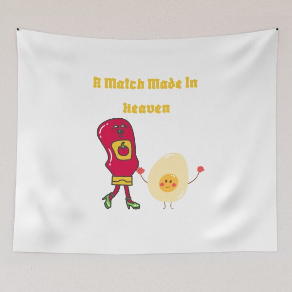 Item preview, A match made in heaven/ Ketchup on Eggs designed and sold by 2Cheesy4U.