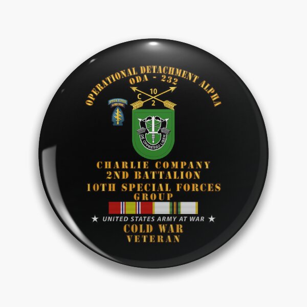 Item preview, Army - ODA 232 - C Co, 2nd Bn 10th SFG w COLD SVC designed and sold by Military Insignia Products.