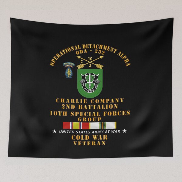 Item preview, Army - ODA 232 - C Co, 2nd Bn 10th SFG w COLD SVC designed and sold by Military Insignia Products.