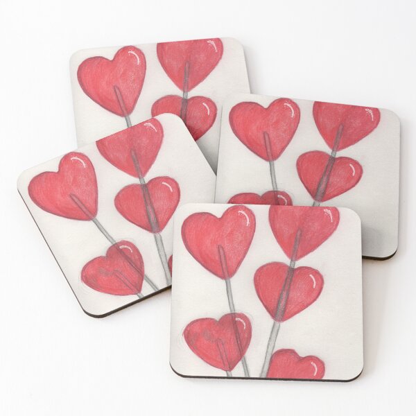 Item preview, Red love heart lollipops  designed and sold by Artbysarah23.