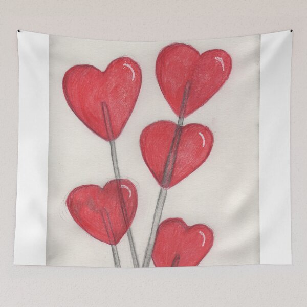 Item preview, Red love heart lollipops  designed and sold by Artbysarah23.