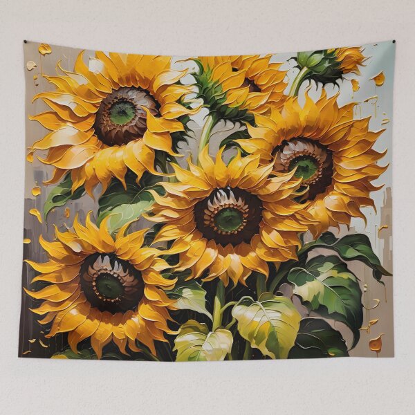 Item preview, Sunflower. Bouquet Of Sunflowers In Oil Painting Style. designed and sold by Adelberton.