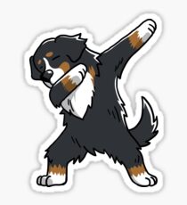 Dabbing Bernese Mountain Sticker