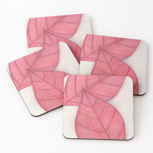 Item preview, 2 pink leaves  designed and sold by Artbysarah23.
