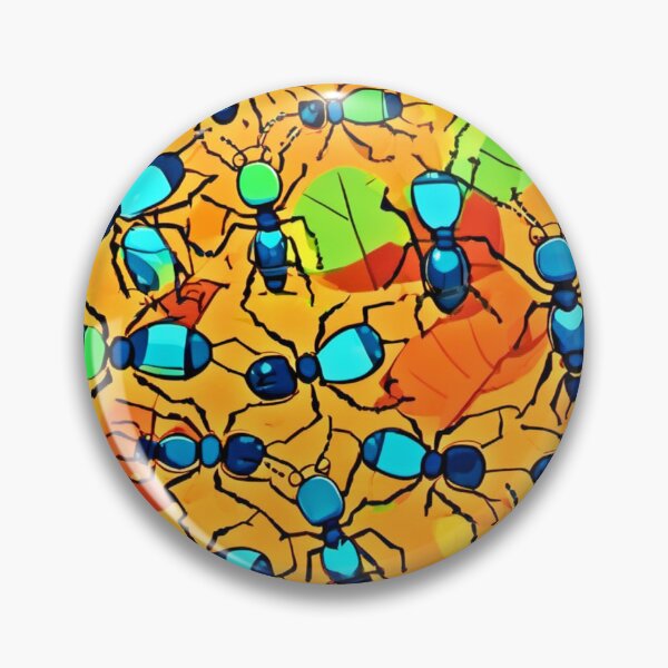 Item preview, Vibrant Baby Ants Art designed and sold by Health And Fitness Posts e-Store.