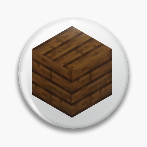 Item preview, Dark Oak Planks Minecraft Block Icon designed and sold by Kubala Designs.