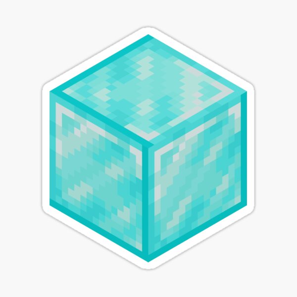 Item preview, Diamond Block Minecraft Block Icon designed and sold by Kubala Designs.