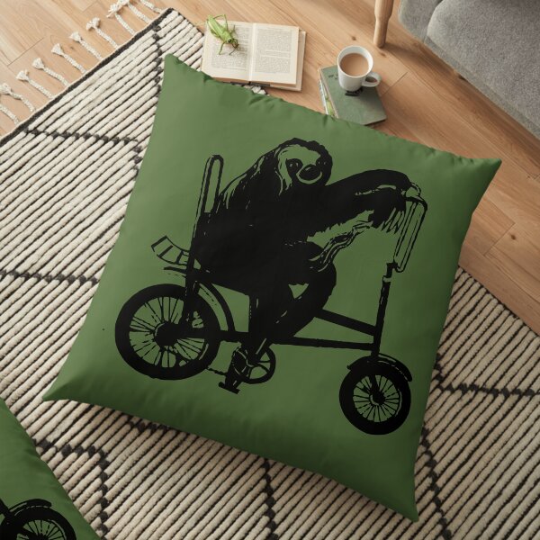 Kissen Kissenbezuge Faultier Fahrrad Fahren Redbubble