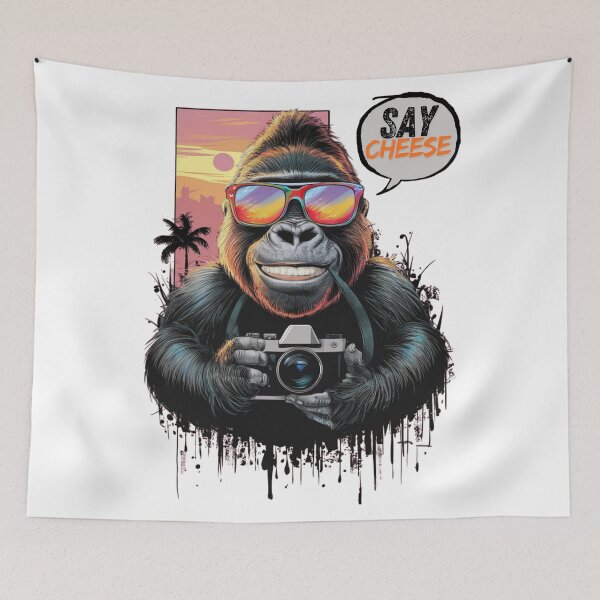 Item preview, SAY CHEESE - GORILLA PHOTOGRAPHER  designed and sold by justyna-s28.