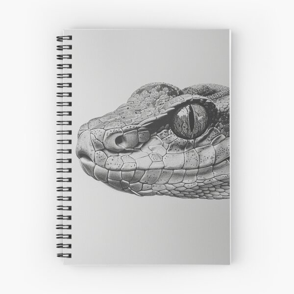 Item preview, Black and White Snake drawing designed and sold by Pencil-Art.