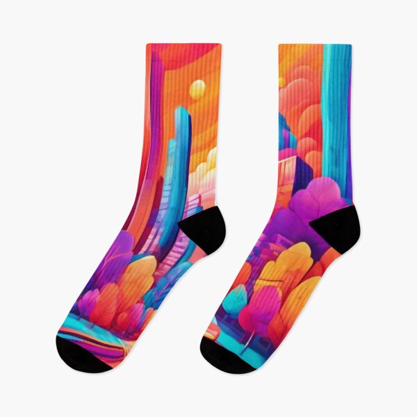 Item preview, Colorful Cityscape Fantasy designed and sold by Health And Fitness Posts e-Store.