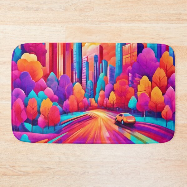 Item preview, Colorful Cityscape Fantasy designed and sold by Health And Fitness Posts e-Store.