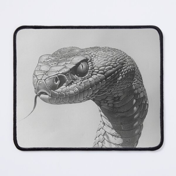 Item preview, Black and White Snake drawing designed and sold by Pencil-Art.