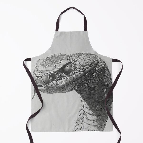 Item preview, Black and White Snake drawing designed and sold by Pencil-Art.