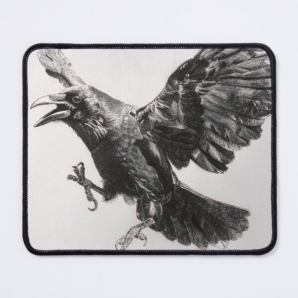 Item preview, Copy of Black and white Raven pencil drawing designed and sold by Pencil-Art.