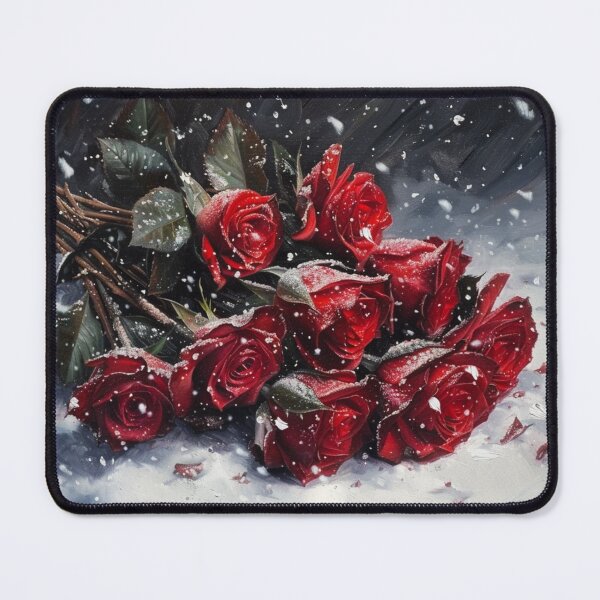 Item preview, Snowy Red Roses 2 designed and sold by hmb-20.