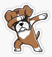 Dabbing Boxer Sticker