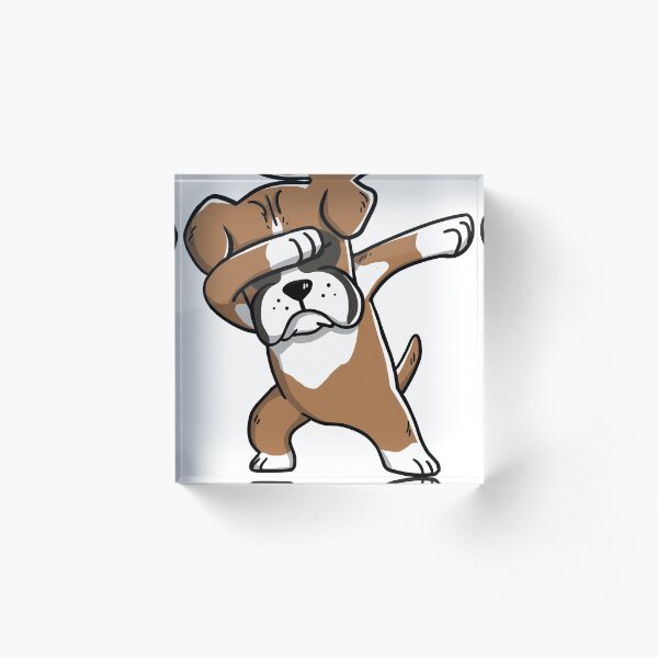 Dabbing Boxer Acrylic Block