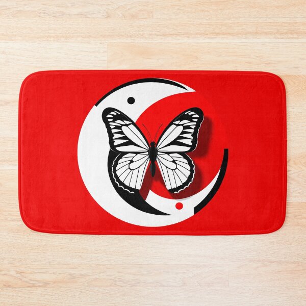 Item preview, Butterfly round illustration in ying yang style designed and sold by AD-Digital-Art.