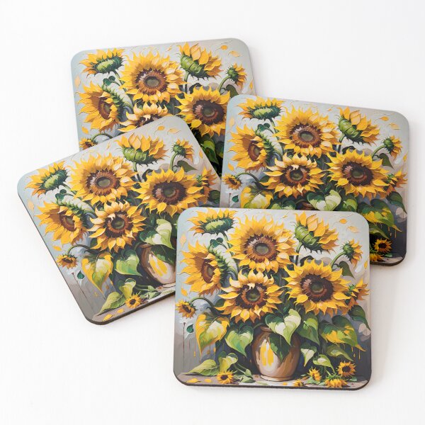Item preview, Sunflower. Bouquet Of Sunflowers In Oil Painting Style. designed and sold by Adelberton.