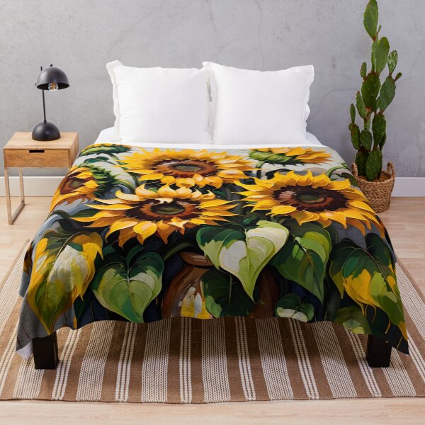 Item preview, Sunflower. Bouquet Of Sunflowers In Oil Painting Style. designed and sold by Adelberton.