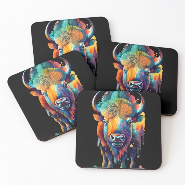 Item preview, Abstract watercolor Bison designed and sold by Ann Miu Deluxe.