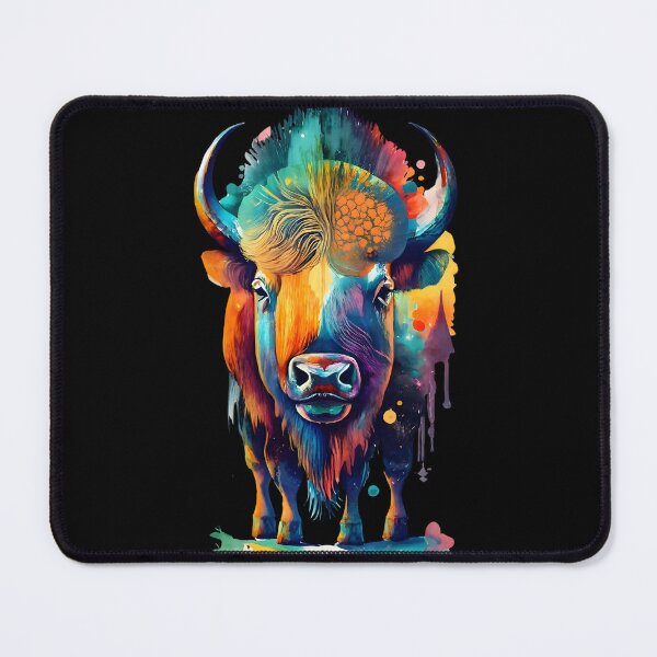 Item preview, Abstract watercolor Bison designed and sold by Ann Miu Deluxe.