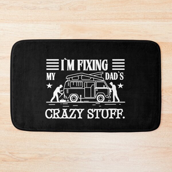 Item preview, I`M Fixing My Dad`s Crazy Stuff Retro Vintage Funny Mechanic Dad Dark Design  designed and sold by Raise2Shine.